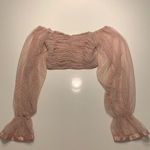 Pink Off the shoulder Top